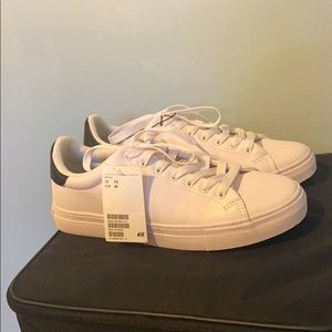 White H&M sneakers